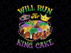 Mardi Gras Y'all New Orleans Will Run for King Cake PNG, Beads Bling Donuts Png, Mardi Gras New Orleans, Mardi Gras Parade Running Png