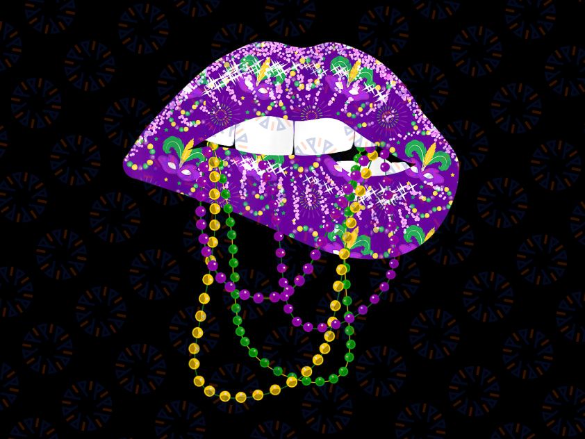 Mardi Gras Lips Sublimation Download, Mardi Gras Kiss Lips Png, Mardi Gras Lips, Kiss Lips Glitter Mardi Gras Sublimation Design