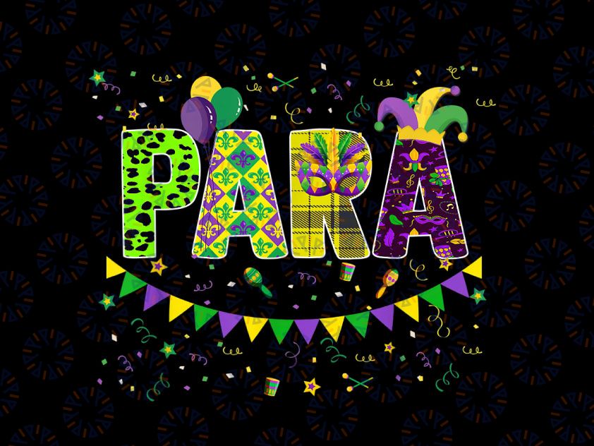 Funny Paraprofessional Mardi Gras PNG, Mardi Gras Png, Fleur De Lis Png, Fat Tuesday Png, Louisiana Png