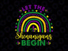 Let The Shenanigans Begin PNG, Mardi Gras Rainbow Png, Mardi Gras Design Png, Mardi Gras Rainbow Sublimation Png, Western Mardi Gras Png