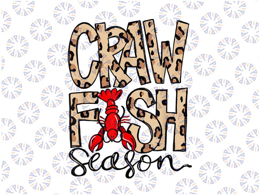 Funny Leopard Crawfish Season PNG, Mardi Gras Party Png, Fleur De Lis Png, Mardi Gras Png, Fleur de Lis Crawfish Png