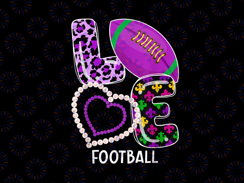 Football Sport PNG, Mardi Gras Png, Funny Festival Party Lover Png, Mardi gras Sublimation Designs