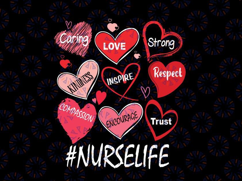 Love Heart Stethoscope Nurse Life PNG, Nursing Valentines Nurse Png, Love nurse life PNG Files for Sublimation