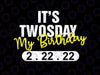 It’s My Birthday Twosday Tuesday Svg Png, 2-22-2022 Feb 2nd 2022 Svg, Twosday Svg, February 22nd Birthday Svg, Numerology Date Svg