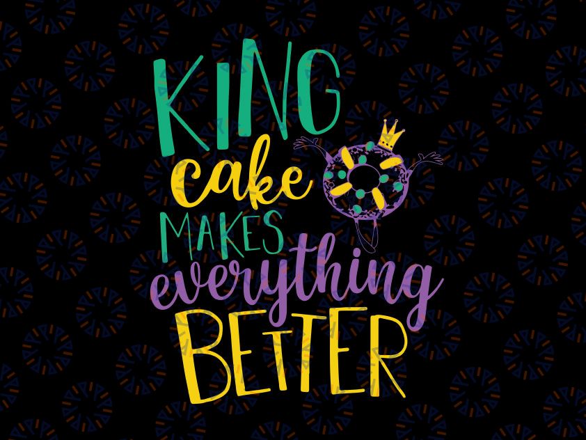 King Cake Mardi Gras 2022 Svg, Parade Party Masquerade New Orlean svg, King Cake SVG Cut File for Mardi Gras