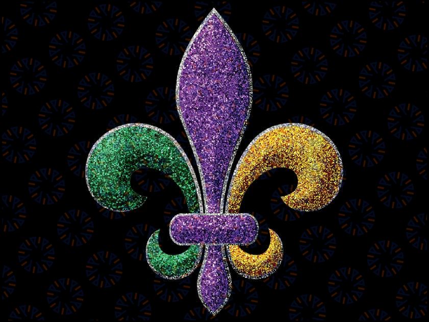 Fleur De Lis Mardi Gras Carnival Symbol New Orlean Png, ,Mardi Gras Png, Digital download