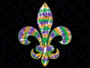 Fleur De Lis Mardi Gras Carnival Symbol New Orlean Tie Dye Png, Mardi Gras Png, Digital download