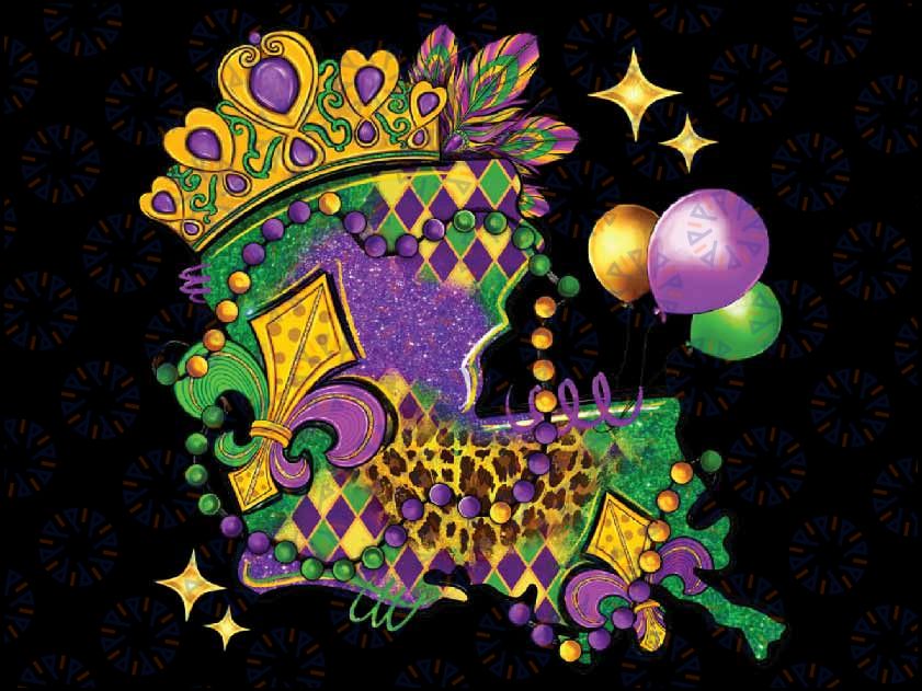 Distressed Mardi Gras Fleur De Lis Png,Mardi Gras Png, Digital download