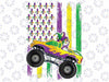 Mardi Gras Monster Truck Jester Beads Flag Png ,Mardi Gras Png, Digital download