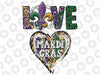 Love Mardi Gras Leopard Motif For Women With Beads And Bling Png ,Mardi Gras Png, Digital download