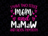 I Have Two Titles Mom And Mamaw I Rock Them Both Svg, Mom and Mamaw Svg, Mothers Day, Mom Birthday png