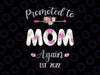 Promoted to Mom Again 2022 Png, Mother's Day Baby Announcement Png, Mom Again Est 2022 Png