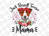 Jack Russell Terrier Mama Florals Png, Cute Dog Mom Png, Mother's Day Png, Mama mother's day Png