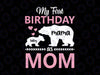 Mama And Baby Heart Bears Together Png, My First Birthday As Mom Png, Mum Birthday Png, New Mum Png