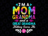 Im A Mom Great Grandma Nothing Scares Me Png, Mothers Day Png Sublimation