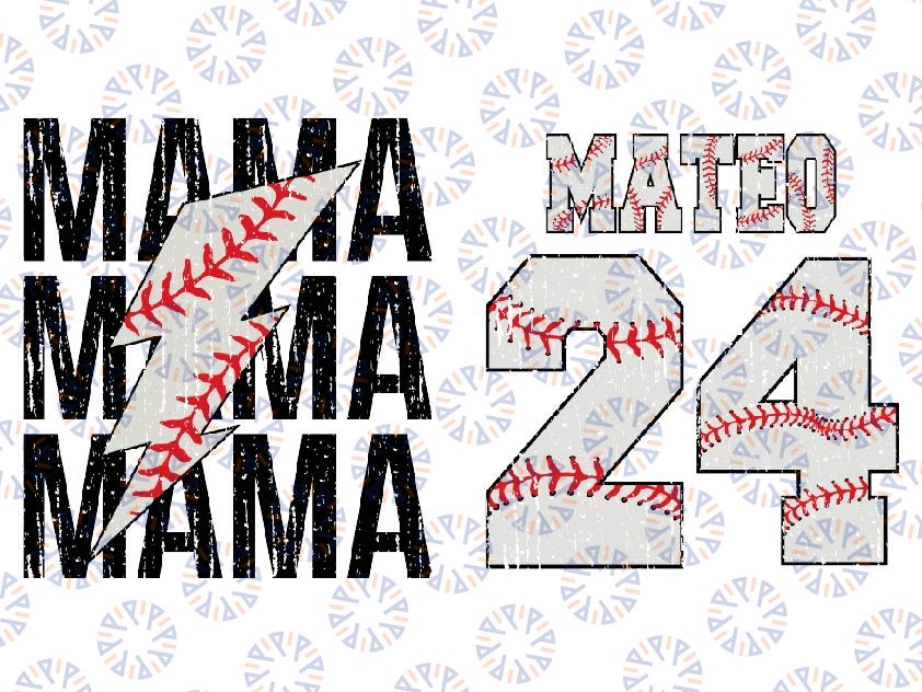 Custom File Baseball Mama Svg, Mama Baseball Png, Mama PNG, Baseball Shirt Design, Baseball Mom Png Design Download