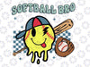 Softball Bro Svg, Softball Boy Brother Png, Softball Smiley Svg, Mother Day, Digital Download