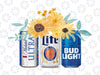 Beer Cans SunFlower Digital Download PNG