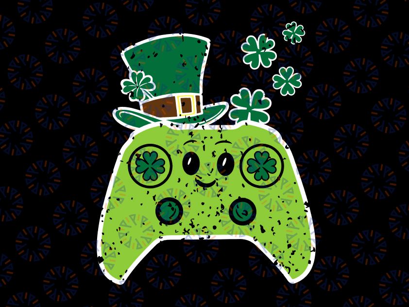 Irish Video Game Controller Svg png, St Patrick Day Gamer Boys Girls Svg, St Patricks Day Kids Shirt, St Paddys Day Gamer Kids svg