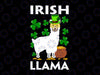 Lucky Irish Llama Svg, Shamrock St Patrick Day Animal Svg, Lucky Llama Svg, Lucky Irish Svg Cut Files for Cricut, Png, Dxf