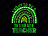 Lucky To Be A 2nd Grade PNG, Teacher Rainbow St Patricks Day Png, Saint Patrick's Day Png, Trendy Paddy's Shamrock Png