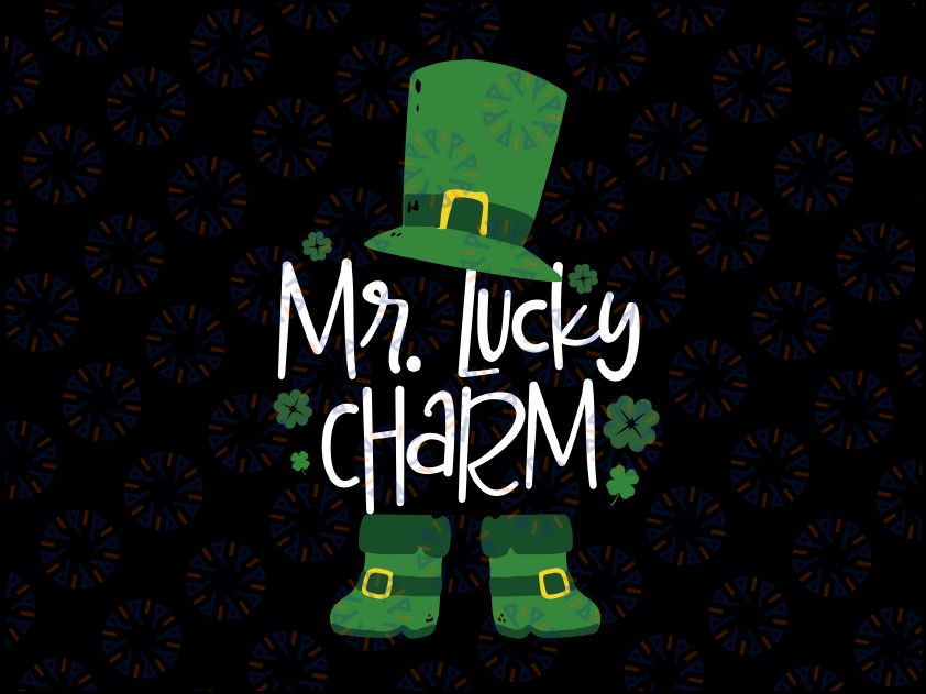 Mr Lucky Charm SVG, Leprechaun St Patricks Day SVG, Lucky Charm Svg Saint Patricks Day Svg, St Patricks Svg Kids Svg Silhouette Cricut