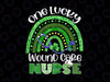 One Lucky Wound Care Nurse Stethoscope PNG, St Patrick's Day Png, Saint Patricks Png, Lucky Png, Nurse Png, Sublimation Design