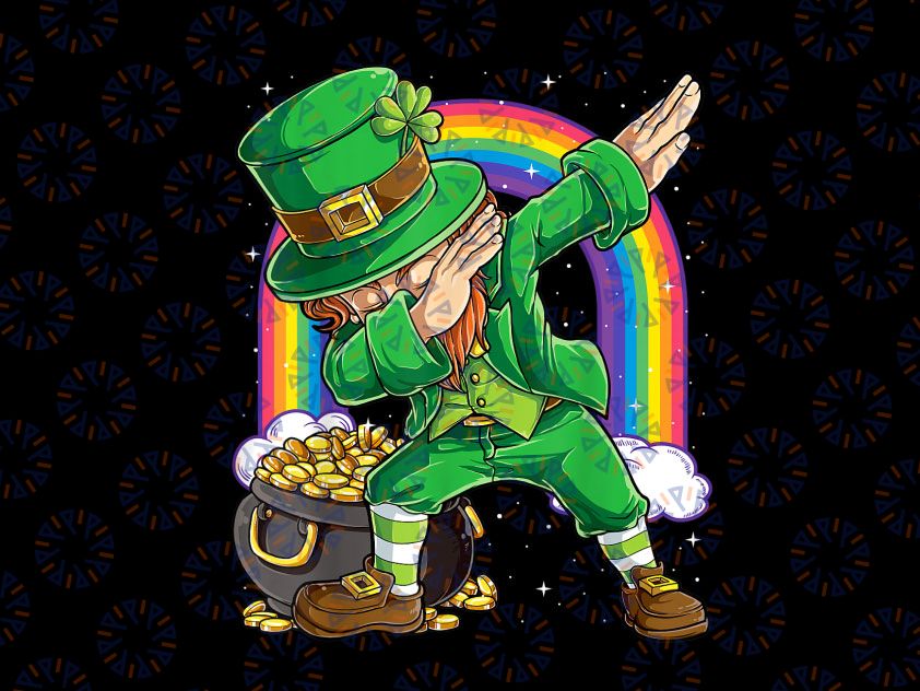 St Patricks Day Dabbing Leprechaun PNG, Dabbing Leprechaun, Funny St Patricks Day Shirt Png, Lucky Png Sublimation Designs