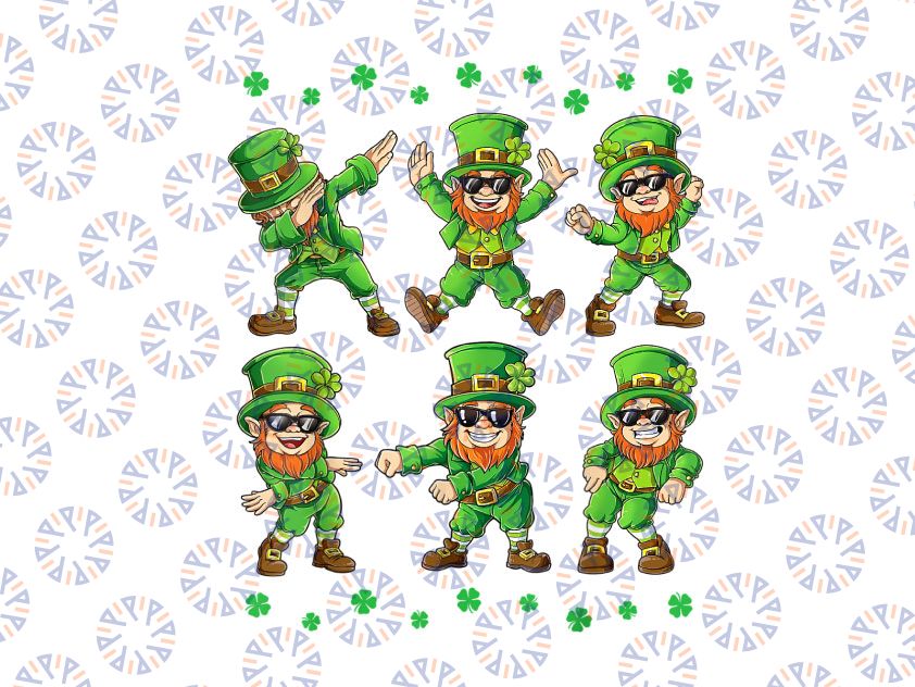 Dancing Leprechauns St Patrick's Day PNG, Happy Leprechaun Elf Png, Funny St Patricks Day Shirt Png, Lucky Png Sublimation Designs