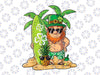 Leprechaun Hawaiian Surfing PNG, St Patricks Day Hawaii Png, Leprechaun Hawaiian Png, St.Patrick 's Day Png Sublimatione