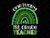 One Lucky 1st Grade Teacher Png, Rainbow Shamrock Patrick's Day Png, Shamrock St Patrick's Day Png, Teacher Sublimation Design