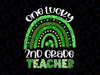 One Lucky 2nd Grade Teacher Png, Rainbow Shamrock Patrick's Day Png, Shamrock St Patrick's Day Png, Teacher Sublimation Design