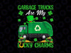 Funny Garbage Truck Are My Lucky Charms PNG, St. Patrick's Day Png, Shamrock St Patrick's Day Png, Teacher Sublimation Design