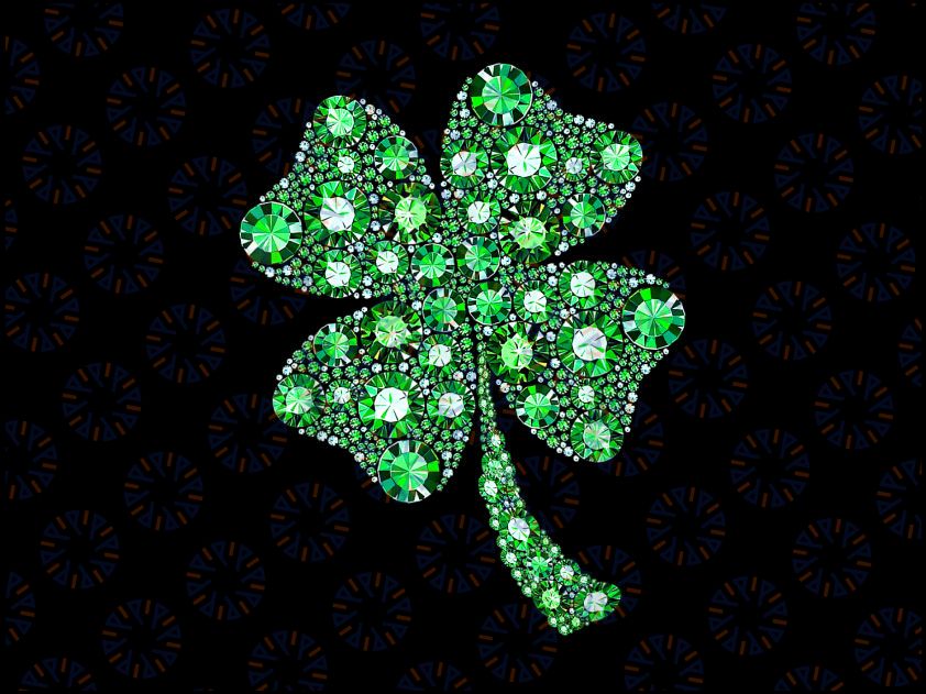 St. Patrick's Day Green Glitter Clover PNG, Green Print Shamrock St Patricks Day, Green Day Png, St. Patricks Day Png, Shamrock Clover Png