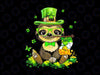 Sloth Lucky Png, St Patrick Day Sloth png, sublimation designs, Shamrock pngSt. Patrick's Day PNG