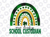 One Lucky School Custodian Png, Rainbow St Patricks Day png, St. Patrick's Day Png, Shamrock Png, Custodian Png, One Lucky Teacher Png