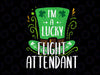 Lucky Flight Attendant PNG, St. Patrick's Day Flight Attendants Png, St Pattys Day Png, St Patricks Day Png, Lucky Png