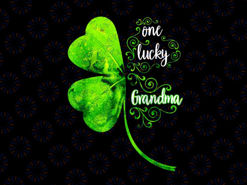 One Lucky Grandma PNG, Leopard Plaid St Patrick’s Day Png, Grandma Png, St Patricks Day, St Patrick's Day, Gift for Grandma, Shamrock Png