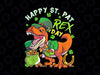 Happy St Pat Trex Day PNG, Dino St Patricks Day Png, Happy St Patricks Day Dinosaur T-Rex PNG, Lucky saurus Png