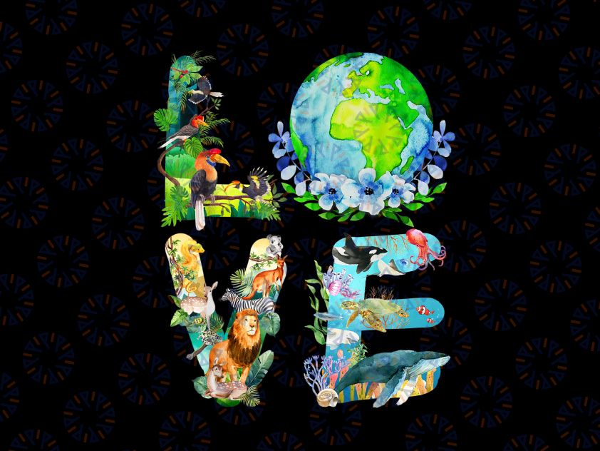 Love World Earth Day 2022 PNG, Planet Environmental Animal Png, Love Earth Png, Earth Day Png, Save The Earth Png