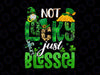Not Lucky Just Blessed St Patrick’s Day Png, St Patrick’s Day Png, St Patrick’s Day T-shirt, Christian Png, Lucky Blessed