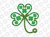 Shamrock Stethoscope Nurse Png, St Patricks Day Lucky Png, Nurse St. Patrick's Day Png, Stethoscope Png, Shamrock Stethoscope, Png