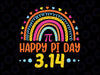 Rainbow Happy Pi Day Svg, Spiral Pi Math, Pi Day 314 Svg png, Math Teacher Squad Svg, Teacher Appreciation Gift Svg