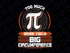 Too Much Pi Can Give You A Big Circumference, Pi Day svg png, Math Teacher svg, Pi Day, Funny Math svg