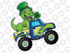 St Patricks Day Cute Dinosaur Monster Truck Gift Kids Boys Png, St Patrick Clipart, Saint Patricks, Shamrock Png, Png Sublimation