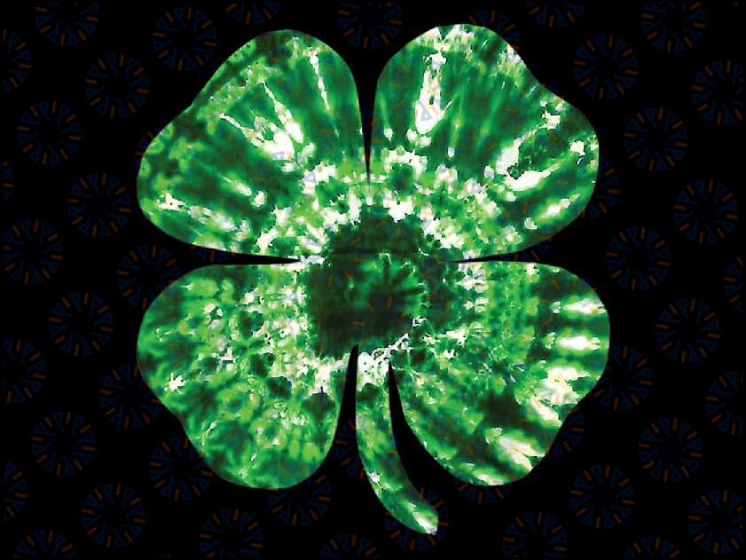 Irish Shamrock Tie Dye Happy St Patrick's Day Png, Irish Png, Shamrock Png, St patricks day png, Digital Download