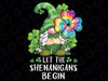 Gnome Tie Dye Shamrock Let Shenanigans Begin St Patricks Day Png, Gnomes Png, Shamrock Png, Clover Png, Lucky Gnome Png, Digital Download