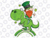 St. Patricks Day Leprechaun Riding A Dinosaur Shamrock Png, Dino St Patricks Day Png, Shamrock Png, Digital Download