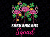 Shenanigan Squad Irish Flamingo St Patricks Day Bird Animal Png, St Patricks Day Png, Bird Animal Png, Digital File