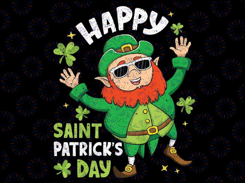 Kids Happy St Saint Patricks Day Leprechaun Png, Leprechaun Png, St Patrick Day, Digital Download